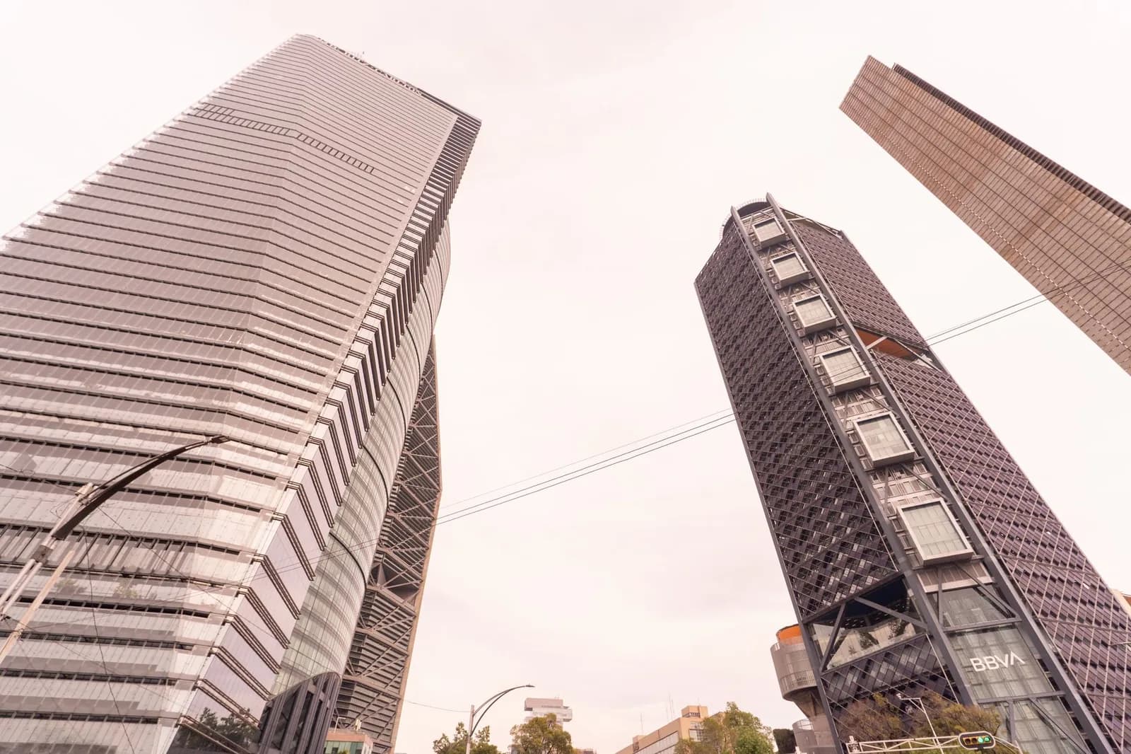 Quartier d'affaires de Mexico, tours de bureaux sur le Paseo de la Reforma